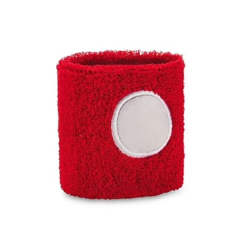 Muñequera elástica con área de marcaje ref 99022 - Rojo