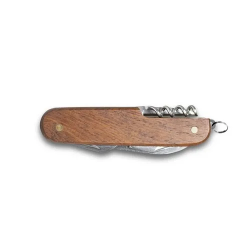 Navaja multifunción acero inoxidable y madera ref 94159 - Natural 01