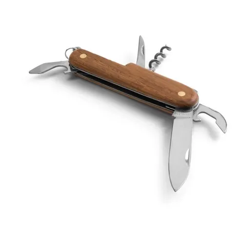 Navaja multifunción acero inoxidable y madera ref 94159 - Natural 03