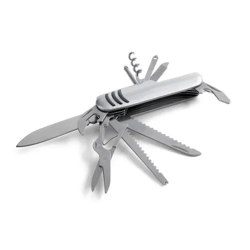 Navaja multifunción con 11 herramientas en acero inoxidable ref 94147 - Cromado Satinado