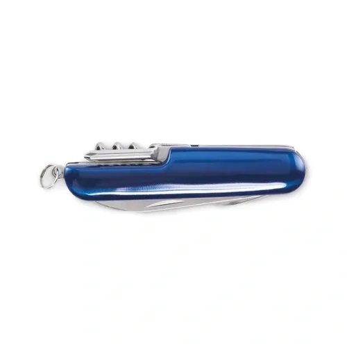 Navaja multifunción de aluminio reciclado con 5 funciones ref MO2531 - Azul Back