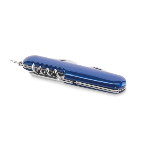 Navaja multifunción de aluminio reciclado con 5 funciones ref MO2531 - Azul Side