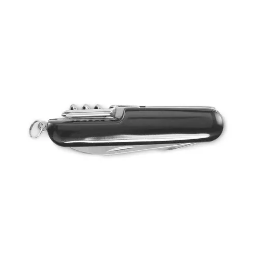 Navaja multifunción de aluminio reciclado con 5 funciones ref MO2531 - Negro Back