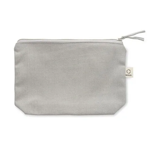 Neceser cosmético reciclado con tirador de cremallera ref MO2274 - Gris Back