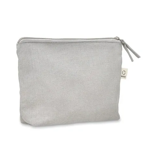 Neceser cosmético reciclado con tirador de cremallera ref MO2274 - Gris