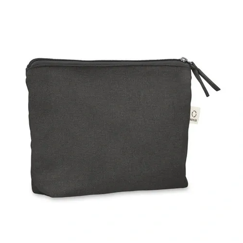 Neceser cosmético reciclado con tirador de cremallera ref MO2274 - Negro