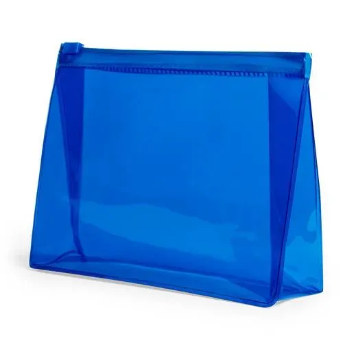 Neceser multiusos PVC transparente con cierre hermético ref 5064 - Azul