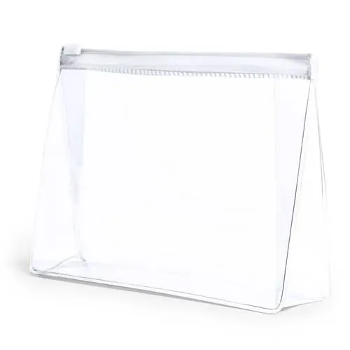 Neceser multiusos PVC transparente con cierre hermético ref 5064 - Blanco