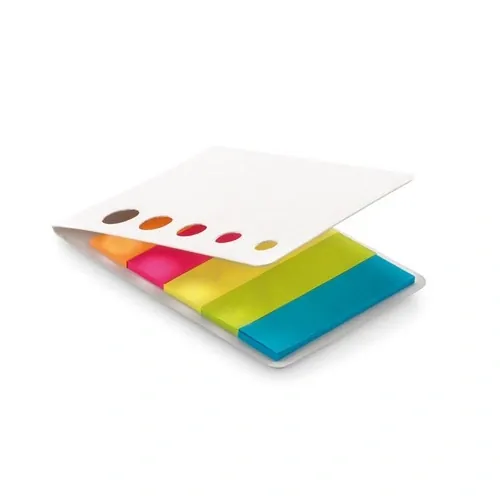 Notas adhesivas de 5 colores vibrantes ref MO9036 - Blanco