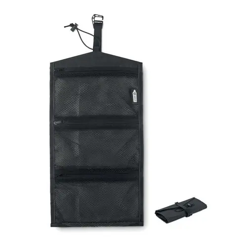 Bolsa enrollable organizadora de cables con malla ref MO2171 - Negro
