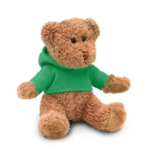 Osito de peluche con camiseta y capucha sublimada ref MO7375 - Verde