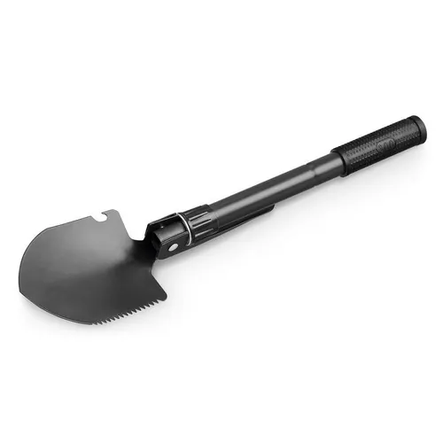Pala plegable de metal con brújula y empuñadura de goma ref 94760 - Negro 01