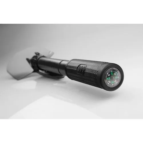 Pala plegable de metal con brújula y empuñadura de goma ref 94760 - Negro 04