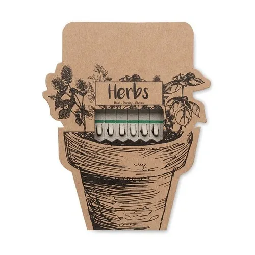 Palitos de hierbas con semillas de cebollino albahaca perejil ref MO6927 - Open Beig