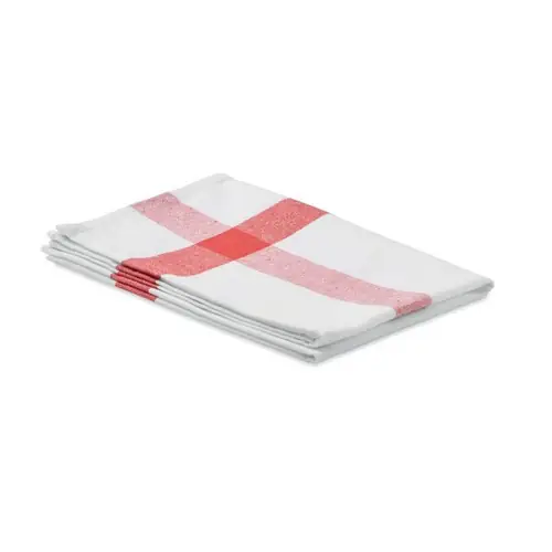 Paño de cocina reciclado poli algodón 50 ref MO6871 - Rojo