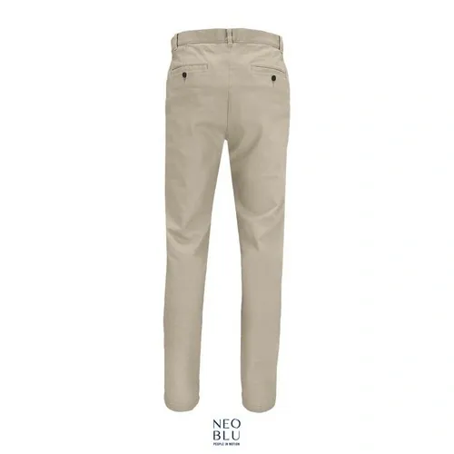 Pantalón chino con cintura elástica de algodón ref S03178 - Beige Back