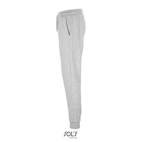 Pantalón de chándal French Terry con algodón orgánico ref S03808 - Gris Mezcla Side