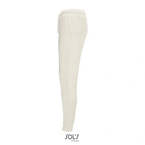 Pantalón de jogging unisex algodón orgánico ref S03810 - Blanco Crema Side