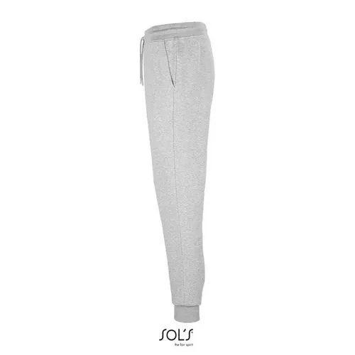 Pantalón de jogging unisex algodón orgánico ref S03810 - Gris Mezcla Side