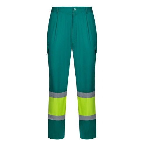 Pantalón de sarga bicolor con bandas reflectantes ref 36138