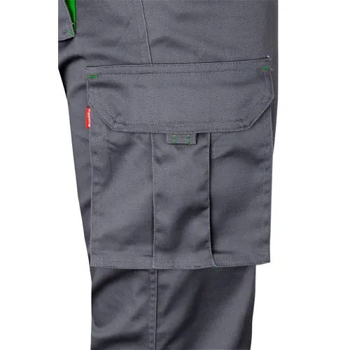 Pantalón elástico multibolsillos bicolor con cintura elástica ref 36031 - Gris 24