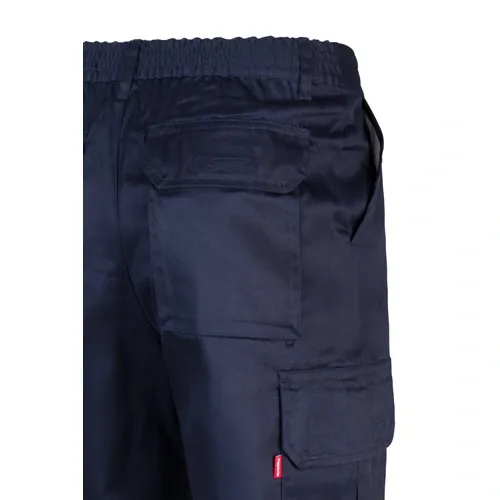 Pantalón multibolsillos con cintura elástica ref 36116 - Azul Marino 05