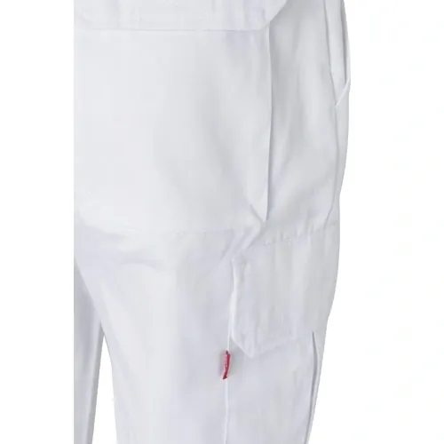 Pantalón multibolsillos con cintura elástica ref 36116 - Blanco 05