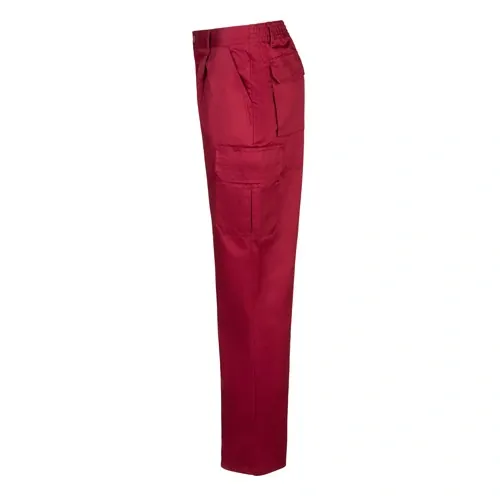 Pantalón multibolsillos con cintura elástica ref 36116 - Burdeos 02