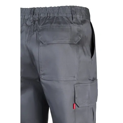 Pantalón multibolsillos con cintura elástica ref 36116 - Gris 04