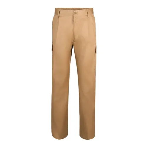 Pantalón multibolsillos con cintura elástica ref 36116 - Natural