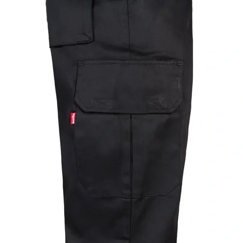 Pantalón multibolsillos con cintura elástica ref 36116 - Negro 04