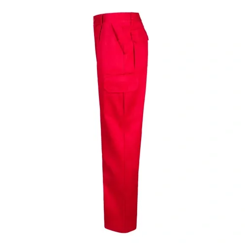 Pantalón multibolsillos con cintura elástica ref 36116 - Rojo 02