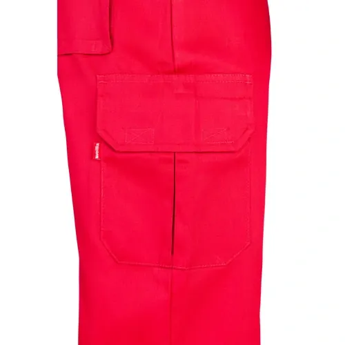 Pantalón multibolsillos con cintura elástica ref 36116 - Rojo 05