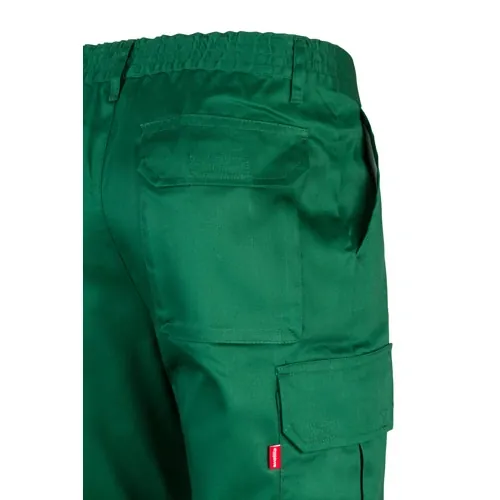 Pantalón multibolsillos con cintura elástica ref 36116 - Verde Oscuro 05