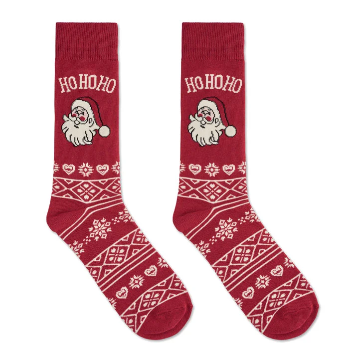 Calcetines de Navidad M con decoraciones festivas ref CX1574 - Back Burdeos