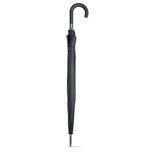 Paraguas automático de 12 varillas con mango de goma ref 99126 - Negro