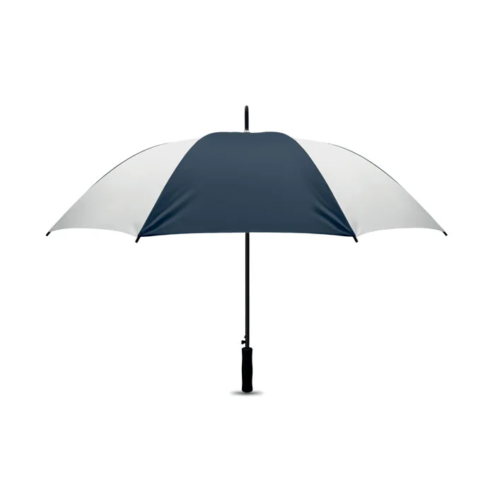 Paraguas automático de 27 pulgadas con mango recto ref MO8581 - Blanco Azul Oscuro