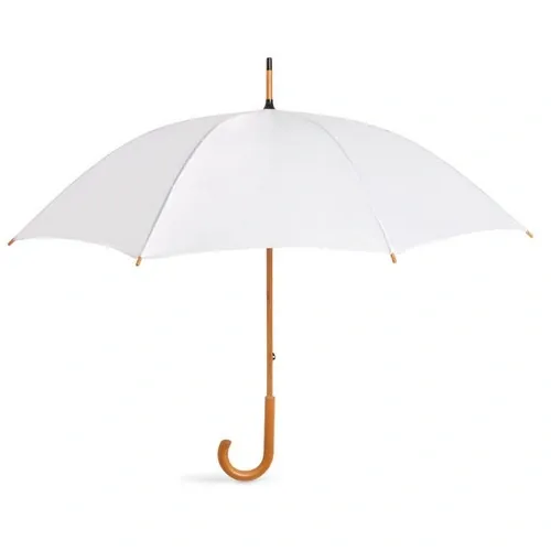 Paraguas manual de 23 pulgadas con mango curvado ref KC5132 - Blanco
