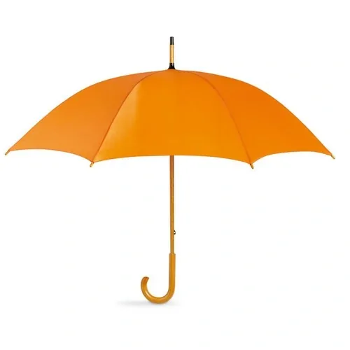 Paraguas manual de 23 pulgadas con mango curvado ref KC5132 - Front Naranja