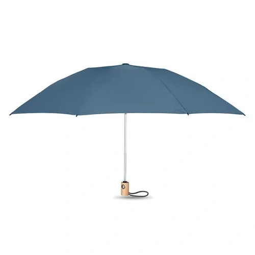 Paraguas automático de bambú con bolsa a juego ref MO6265 - Azul