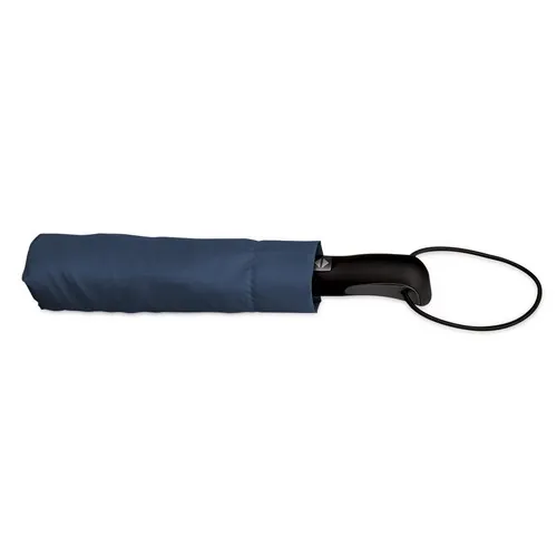 Paraguas plegable automático con mango de goma ref 99151 - Azul 01
