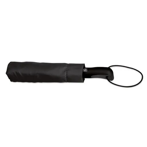 Paraguas plegable automático con mango de goma ref 99151 - Negro
