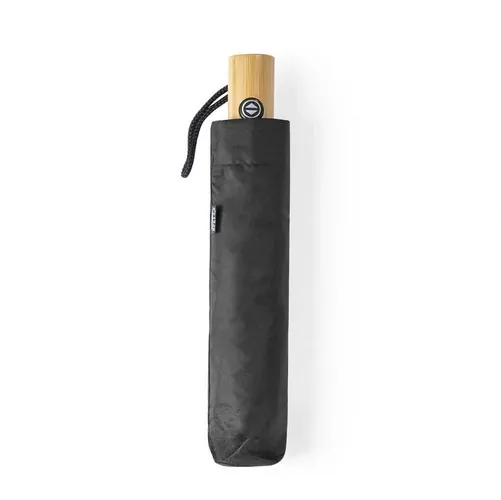 Paraguas plegable automático de material reciclado ref KE63 - Negro