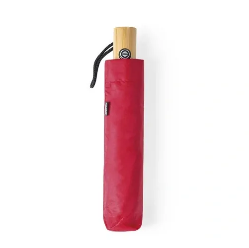 Paraguas plegable automático de material reciclado ref KE63 - Rojo