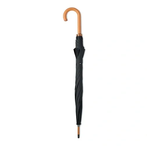 Paraguas automático de 23 pulgadas con mango de madera ref MO9629 - Back Negro