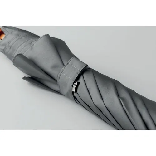 Paraguas automático de 23 pulgadas con mango de madera ref MO9629 - Side Gris