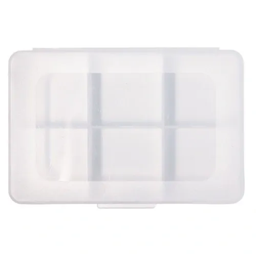 Pastillero SIXTER XL con 6 compartimentos de polipropileno ref SI29 - Blanco