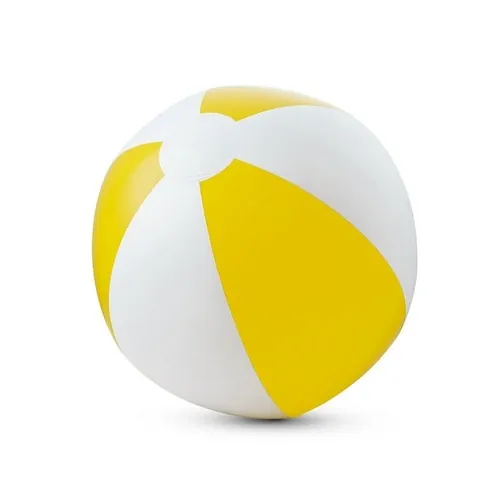 Pelota de playa hinchable con rayas de colores ref 98274 - Amarillo