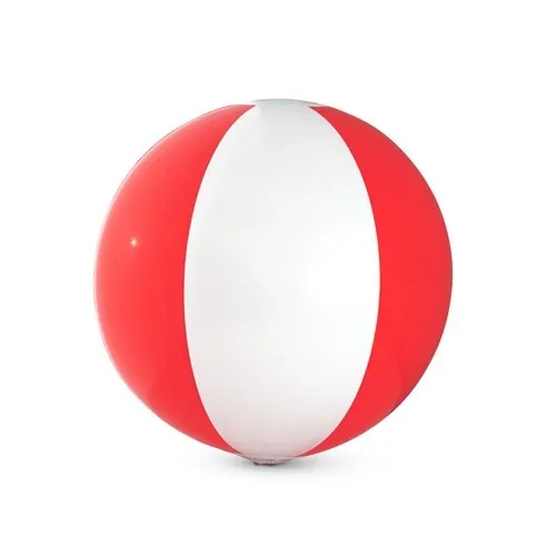Pelota de playa hinchable con rayas de colores ref 98274 - Rojo 01