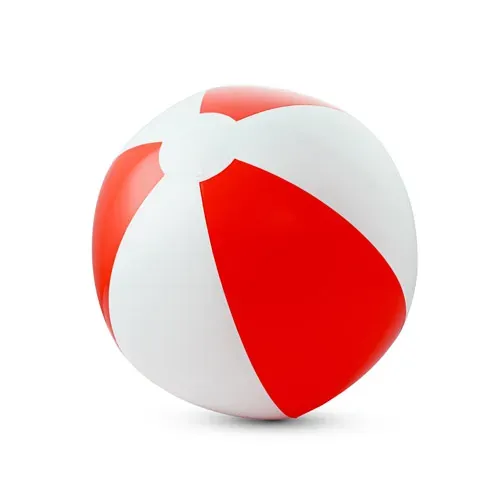 Pelota de playa hinchable con rayas de colores ref 98274 - Rojo 02